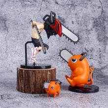 Load image into Gallery viewer, 3PCS Denji Pochita Chainsaw Man Anime Mini Figures Set, Chainsaw Man Kawaii Chibi Action Figurines