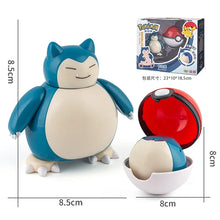 Load image into Gallery viewer, Pokemon Pokeball Anime Figures Toys, Pikachu Gengar Dragonite Snorlax Lapras Pocket Pokeball Toys
