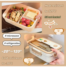 Load image into Gallery viewer, Simple Cute Portable Lunch Box, With Compartment & Microwave-Safe, Perfect for Work, School, or Picnics
