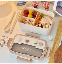 Load image into Gallery viewer, Simple Cute Portable Lunch Box, With Compartment & Microwave-Safe, Perfect for Work, School, or Picnics