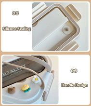 Load image into Gallery viewer, Simple Cute Portable Lunch Box, With Compartment & Microwave-Safe, Perfect for Work, School, or Picnics