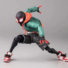 Load image into Gallery viewer, Spiderman Miles Morales Figure, Marvel Spider-Man Spider Verse Figurine 5 in
