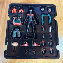 Load image into Gallery viewer, Spiderman Miles Morales Figure, Marvel Spider-Man Spider Verse Figurine 5 in