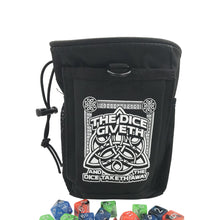 Load image into Gallery viewer, Dice Giveth and Taketh Deluxe Dice Bag