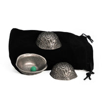 Load image into Gallery viewer, Metal Antique Silver 3 Shell Game