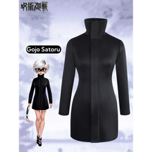Load image into Gallery viewer, Black coat with character illustration on a snowy background