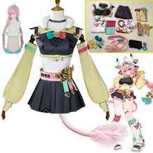 Load image into Gallery viewer, Cosplay costume set with accessories on a mannequin, including a outfit and additional props.