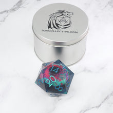 Load image into Gallery viewer, Cthulhu's Eye | Giant D20 Moving Eye DnD Dice | Acrylic RPG Gaming Dice