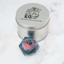 Load image into Gallery viewer, Cthulhu's Eye | Giant D20 Moving Eye DnD Dice | Acrylic RPG Gaming Dice