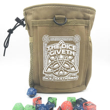 Load image into Gallery viewer, Dice Giveth and Taketh Deluxe Dice Bag