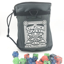 Load image into Gallery viewer, Dice Giveth and Taketh Deluxe Dice Bag