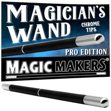 Load image into Gallery viewer, Magicians Wand - Black with Chrome Tips