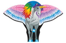 Load image into Gallery viewer, 62 Inch Wingspan SuperSize 2-D Unicorn Ripstop Nylon Unicorn Kite,