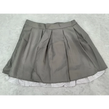 Load image into Gallery viewer, Gray pleated skirt on a light gray background