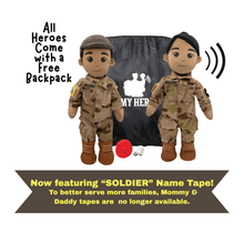 Load image into Gallery viewer, My Hero™ Army Soldier Daddy Doll | Custom Recordable Plush