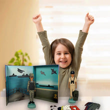 Load image into Gallery viewer, My Hero Navy Sailor Doll Set for Magnetic Playtime Fun