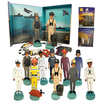 Load image into Gallery viewer, My Hero Navy Sailor Doll Set for Magnetic Playtime Fun