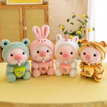 Load image into Gallery viewer, Cute Piggy Boba Plush – Must-Have for Stuffed Animal Lovers