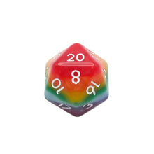 Load image into Gallery viewer, Rainbow Redux - 7 Piece DnD Dice Set | Acrylic RPG Gaming Dice
