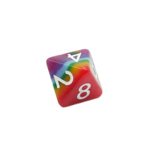 Load image into Gallery viewer, Rainbow Redux - 7 Piece DnD Dice Set | Acrylic RPG Gaming Dice