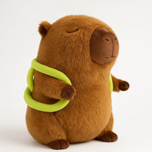 Load image into Gallery viewer, Soft Capybara Plush Toy with Turtle Backpack – Kid-Friendly Gift