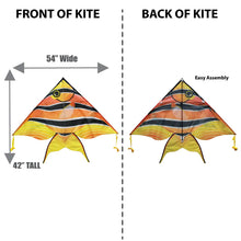 Load image into Gallery viewer, WindNSun Delta XT Tropical Fish Nylon Kite, 54 Inches Wide