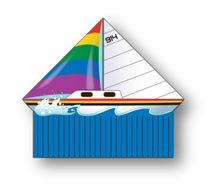 Load image into Gallery viewer, WindNSun Delta XT Sailboat Nylon Kite, 54 Inches Wide