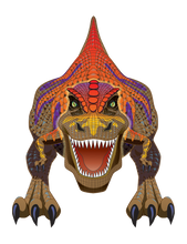 Load image into Gallery viewer, 54 Iinc Tall WindNSun SuperSized T-Rex Ripstop Nylon Dinosaur Kite