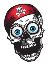 Load image into Gallery viewer, 46 Inches Tall Wiggle Skull Nylon Kite