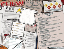 Load image into Gallery viewer, CHEW: Character Menus (RPG Supplement)
