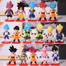 Load image into Gallery viewer, 16 Pcs Set Dragon Ball Super Son Goku Gohan Vegeta Broly Piccolo Majin Buu Action Anime Figurine Mini Figures
