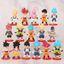 Load image into Gallery viewer, 16 Pcs Set Dragon Ball Super Son Goku Gohan Vegeta Broly Piccolo Majin Buu Action Anime Figurine Mini Figures
