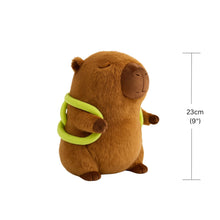Load image into Gallery viewer, Soft Capybara Plush Toy with Turtle Backpack – Kid-Friendly Gift
