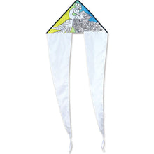 Load image into Gallery viewer, 24.5 Inch Coloring Flo Tail Delta kites
