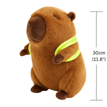 Load image into Gallery viewer, Soft Capybara Plush Toy with Turtle Backpack – Kid-Friendly Gift
