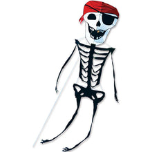 Load image into Gallery viewer, 31 foot tall Pirate skeleton kite with a red bandana on a white background
