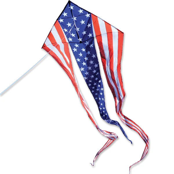46 in. Flo-Train Delta Kites Single  and 3 stack Patriotic