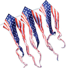 Load image into Gallery viewer, 46 in. Flo-Train Delta Kites Single  and 3 stack Patriotic

