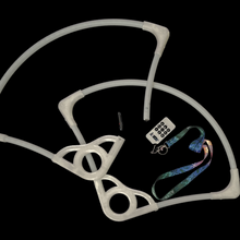 Load image into Gallery viewer, closeup of LED Fans showing remote color controller

