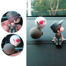 Load image into Gallery viewer, Romantic Anime Couple Figurines – 4PCS Resin Dashboard Decor
