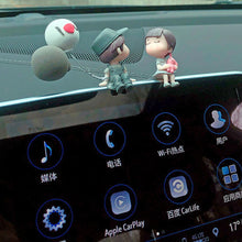 Load image into Gallery viewer, Romantic Anime Couple Figurines – 4PCS Resin Dashboard Decor
