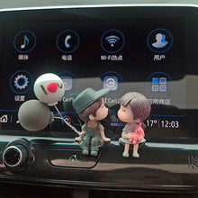 Load image into Gallery viewer, Romantic Anime Couple Figurines – 4PCS Resin Dashboard Decor
