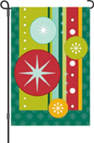 Retro Christmas 12 and 28 inch flags