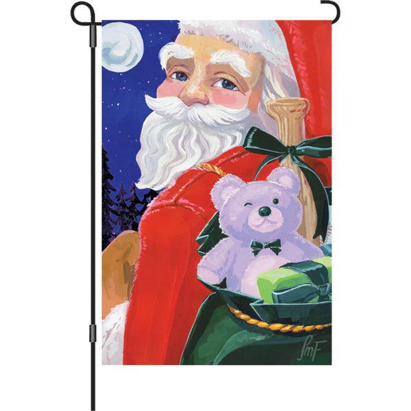 Santa With Toys   12 and 28 inch flags