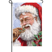 Load image into Gallery viewer, Cookies for Santa  12 and 28 inch flags
