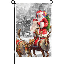 Load image into Gallery viewer, Check it Twice  12 and 28 inch flags
