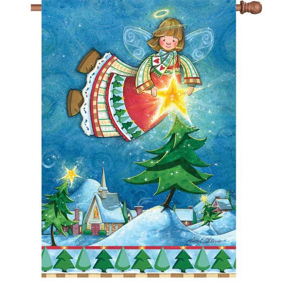 Christmas Angel 28 inch flag