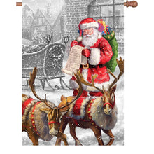 Load image into Gallery viewer, Check it Twice  12 and 28 inch flags
