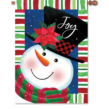 Load image into Gallery viewer, Snowman Joy 12 and 28 inch flags
