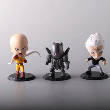 Load image into Gallery viewer, 6Pcs One Punch Man Chibi Anime Figures, Saitama Genos Garou Bang Tatsumaki Mumen Rider Metal Knight, OPM Collection Set
